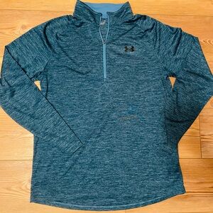 Under Armour Heathered Blue Quarter-Zip Top
